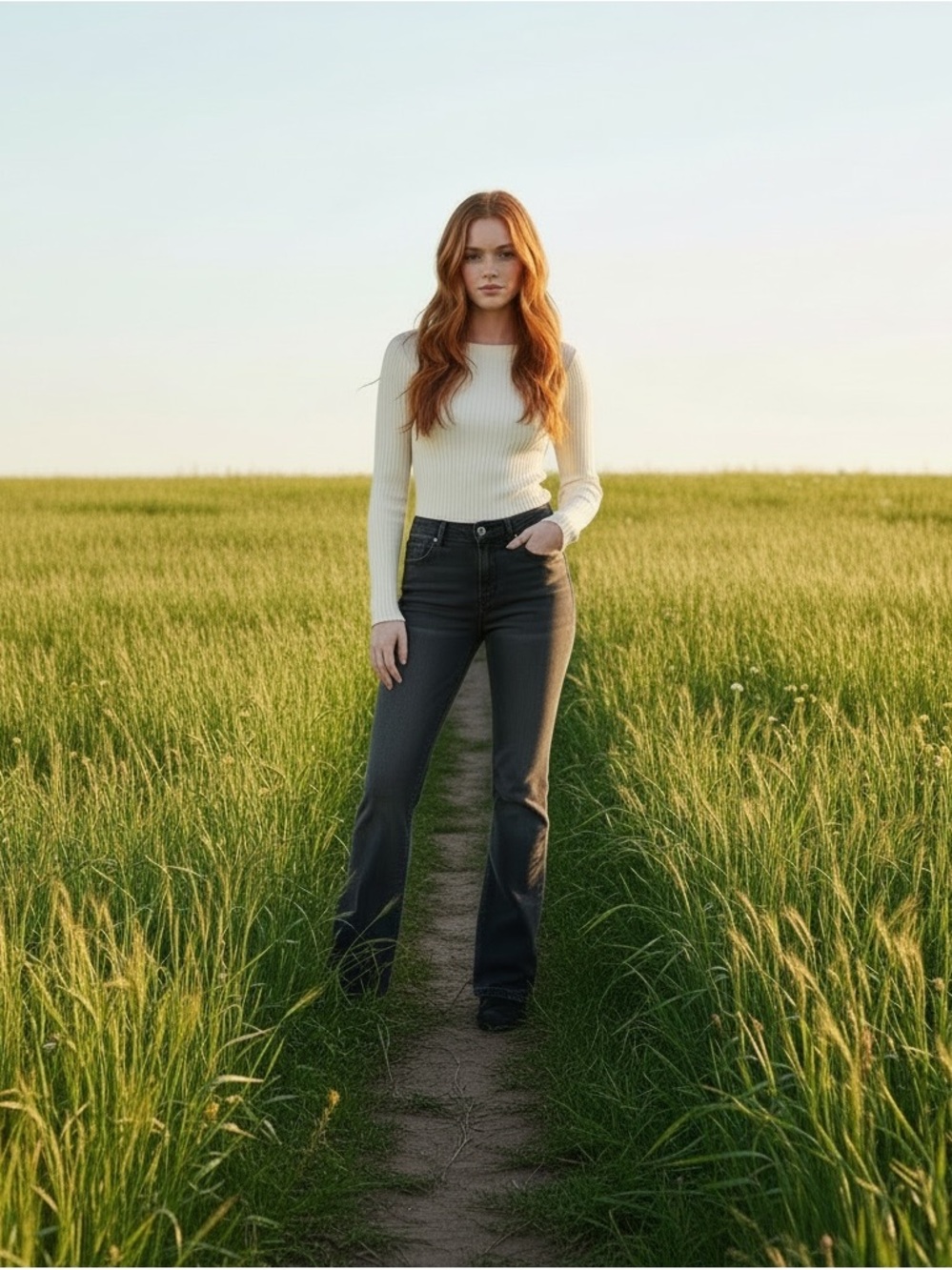 Risen Jeans High Rise Black Bootcut Jeans - Size 5/27